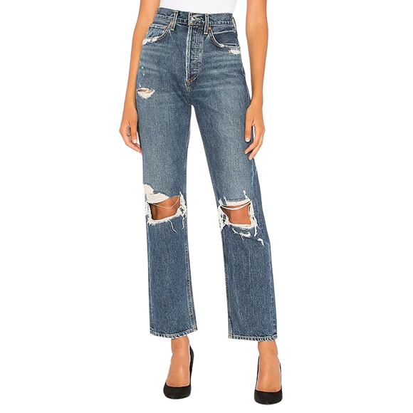 AGOLDE 90s High Rise Loose Fit Jean Psych Wash - Picture 1 of 10